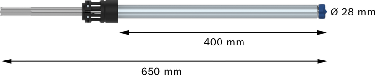 Bosch EXPERT SDS Clean max-8X 해머 드릴 비트 28x400x650.
