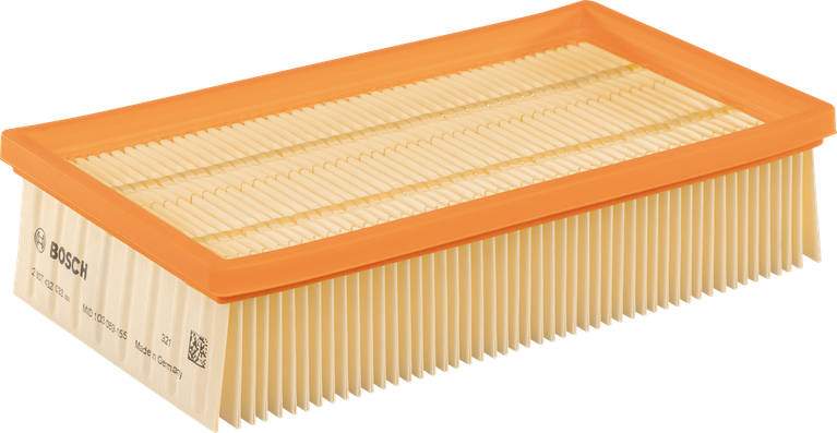 먼지 제거를 위한 Bosch 셀룰로스 플랫 플리트 필터.