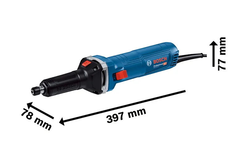 Bosch GGS 30 LS 스트레이트 그라인더, 길이 397mm.
