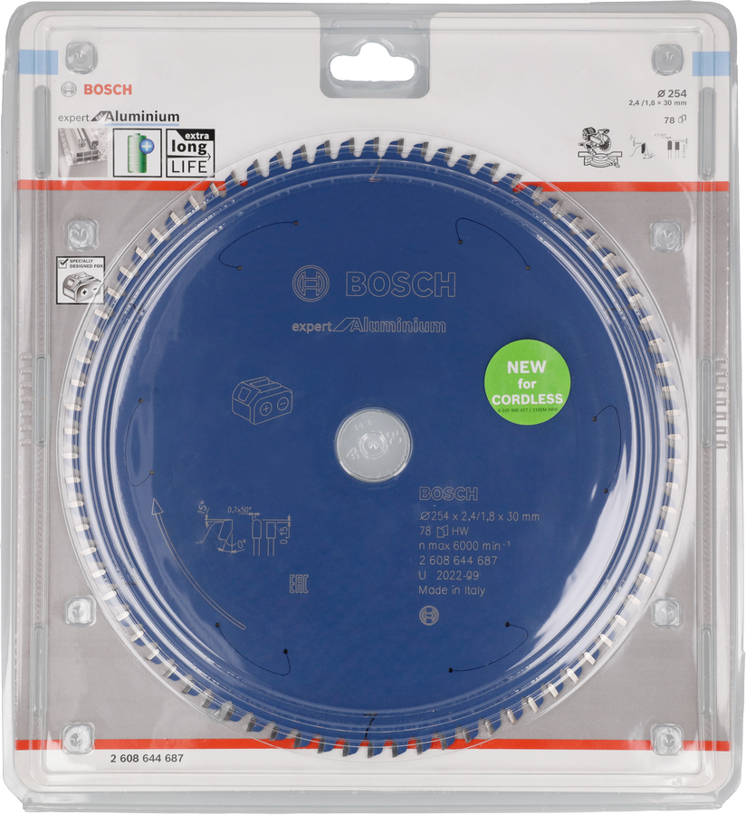 Bosch 엑스퍼트 알루미늄 원형톱날 254mm (무선톱용).