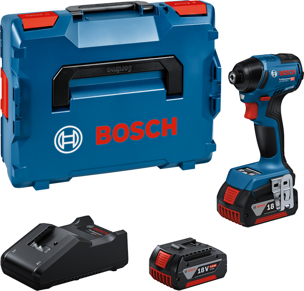 Bosch GDR 18V-220 무선 충격 드라이버 세트.
