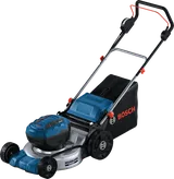 브러시리스 모터가 장착된 Bosch GRA 18V2-46 무선 잔디 깎는 기계.