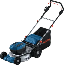 브러시리스 모터가 장착된 Bosch GRA 18V2-46 무선 잔디 깎는 기계.