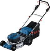 브러시리스 모터가 장착된 Bosch GRA 18V2-46 무선 잔디 깎는 기계.
