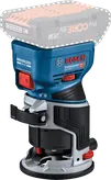 브러시리스 모터가 장착된 Bosch GKF 18V-8 무선 팜 라우터.