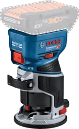 브러시리스 모터가 장착된 Bosch GKF 18V-8 무선 팜 라우터.