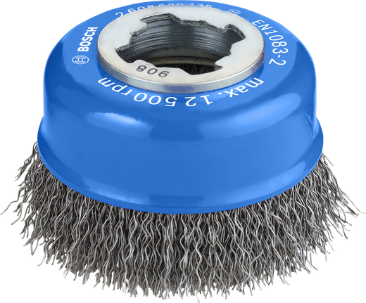 PRO Metal clean X-Lock 컵 브러시, 75 x 0.3mm Bosch PRO 메탈클린 X-Lock 컵 브러시, 75mm 와이어.