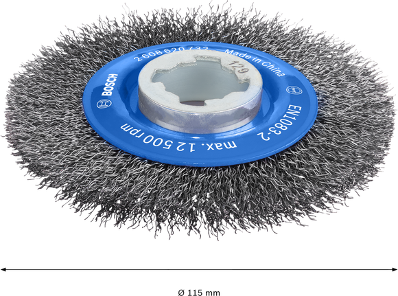 Bosch PRO 메탈 클린 X-Lock 와이어 휠, 직경 115mm.