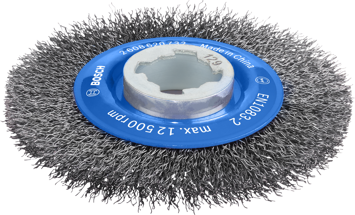 Bosch PRO Metal clean X-Lock 와이어 휠, 직경 115mm.