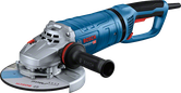 인체공학적 손잡이가 달린 Bosch GWS 27-180 JR 각도 그라인더.