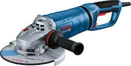 키리스 가드가 장착된 Bosch GWS 27-230 JR 각도 그라인더.