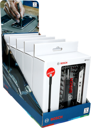 Bosch 정밀 드라이버 비트 세트 디스플레이 5x43개.