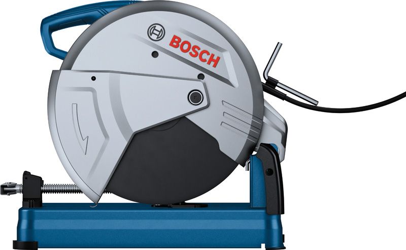 인체공학적 손잡이가 달린 Bosch GCO 230 금속 절단 톱.