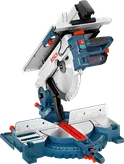 통합 테이블 톱이 장착된 Bosch GTM 12 콤비네이션 톱.