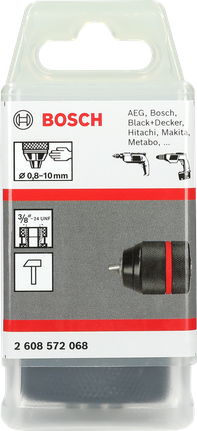 키레스 척(최대 10 mm) Bosch 3/8″ 드릴 척 0.8–10mm.