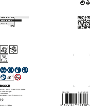 PRO Stainless Steel heavy X-Lock 와이어 휠, 115 x 0.5mm Bosch PRO X-Lock 스테인리스 와이어 휠 115 x 0.5 mm.