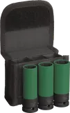 Bosch PRO 임팩트 소켓 세트 (PET 커버 포함), 1/2인치, 3개입.
