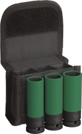 Bosch PRO 임팩트 소켓 세트 1/2인치 특대 깊이 3개.