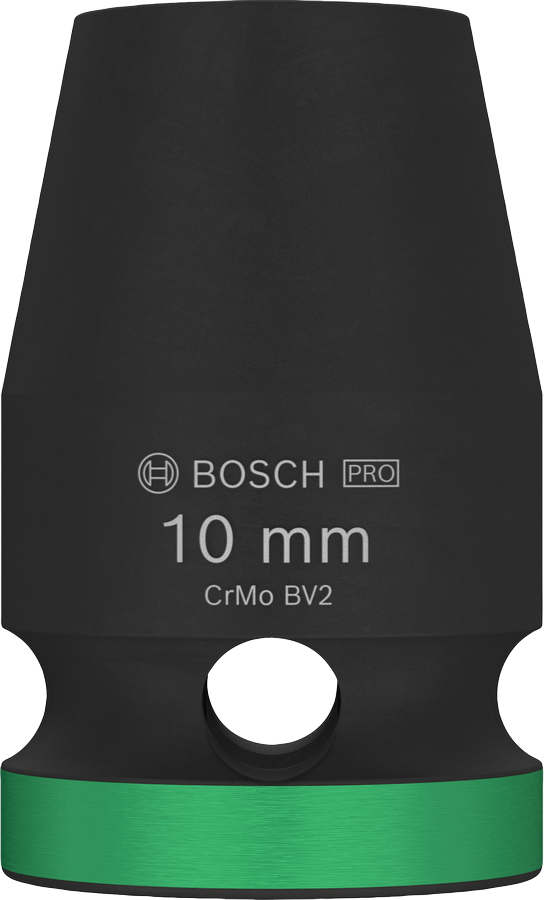 Bosch PRO 임팩트 소켓 1/2" 10mm (녹색 링 포함).
