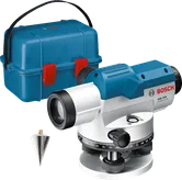 휴대용 케이스가 포함된 Bosch GOL 32 D 광학 수준기.