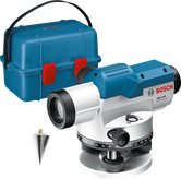 휴대용 케이스가 포함된 Bosch GOL 32 D 광학 수준기.