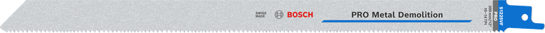 PRO Metal Demolition S1225VF 날, 1.25 x 19 x 300mm, 5개 Vario 톱니가 장착된 Bosch PRO Metal Demolition S1225VF 블레이드.