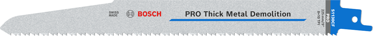 Bosch PRO 두꺼운 금속 파괴용 S1130CF 블레이드, 225mm.