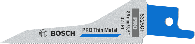 PRO Thin Metal S325GF 날, 1.25 x 7 x 85mm, 5개 Bosch PRO Thin Metal S325GF 블레이드는 얇은 금속을 절단하는 데 사용됩니다.