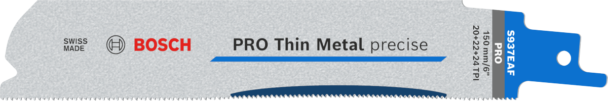 Bosch PRO Thin Metal 정밀 S937EAF 블레이드 150mm.