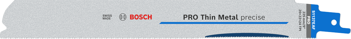 Bosch PRO Thin Metal 정밀 S1137EAF 블레이드는 정밀한 금속 절단에 적합합니다.