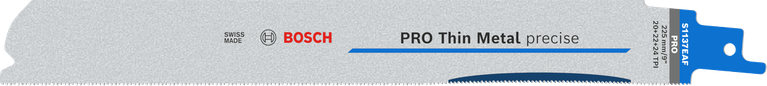 Bosch PRO Thin Metal 정밀 S1137EAF 블레이드는 정밀한 금속 절단에 적합합니다.