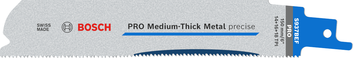 Bosch PRO 중간 두께 금속 정밀 S937BEF 블레이드.