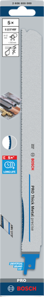 Bosch S1237HBF PRO 두꺼운 금속 300mm 톱날 5개.