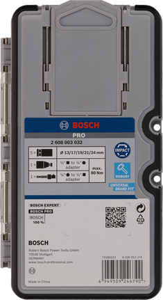 Bosch PRO 임팩트 소켓 세트 1/2″ 7개.