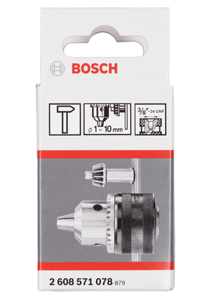 Bosch 전동공구용 드릴척 1-10mm (키 포함).