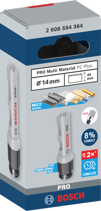 PRO Multi Material PC Plus 홀쏘, 14mm PRO Multi Material PC Plus 홀쏘, 14mm