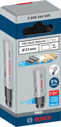 PRO Multi Material PC Plus 홀쏘, 21mm PRO Multi Material PC Plus 홀쏘, 21mm