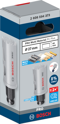PRO Multi Material PC Plus 홀쏘, 27mm PRO Multi Material PC Plus 홀쏘, 27mm