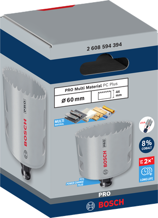 PRO Multi Material PC Plus 홀쏘, 60mm PRO Multi Material PC Plus 홀쏘, 60mm