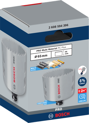 PRO Multi Material PC Plus 홀쏘, 65mm PRO Multi Material PC Plus 홀쏘, 65mm