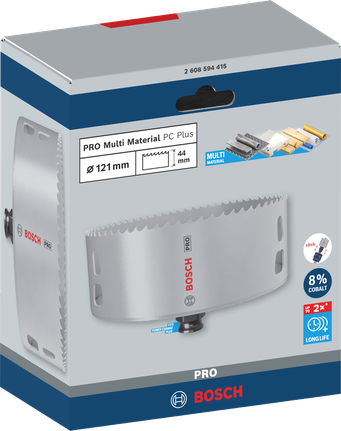 PRO Multi Material PC Plus 홀쏘, 121mm PRO Multi Material PC Plus 홀쏘, 121mm