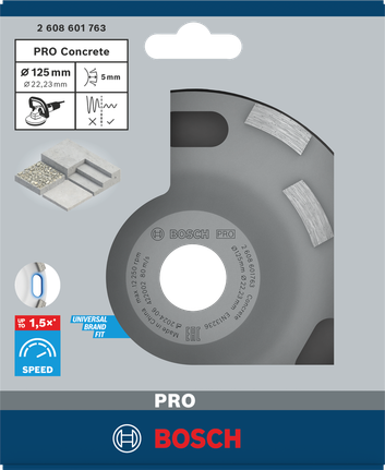 Bosch PRO 콘크리트 연삭 헤드 125mm.