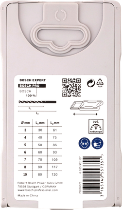 Bosch PRO 우드 브래드 포인트 드릴 비트 세트 7개.