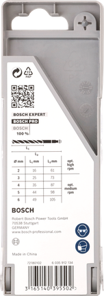 PRO Wood HSS 브래드 포인트 드릴 비트 세트, 5개 Bosch PRO Wood HSS 브래드 포인트 드릴 비트 세트 5개.