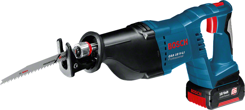 목재용 Bosch 무선 왕복톱 GS4 18 V-LI.