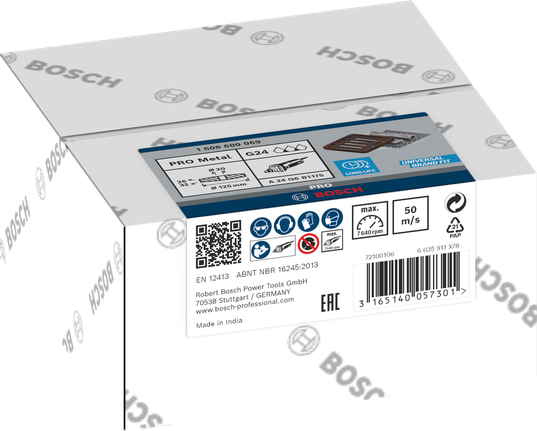 Bosch PRO 메탈 연삭 휠 125 x 26 x 20 mm.