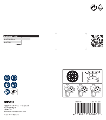 Bosch EXPERT O780 포일 샌딩 디스크 세트 125mm 9개