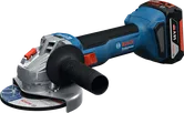 Bosch GWS 18V-8 무선 각도 그라인더, 4Ah 배터리.