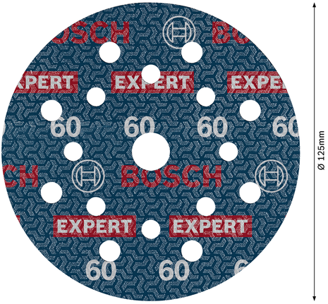 EXPERT O780 포일 샌딩 디스크, 125mm, G60 Bosch EXPERT O780 125mm G60 포일 샌딩 디스크.