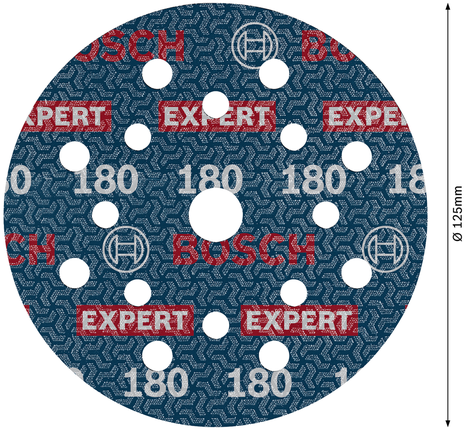 EXPERT O780 포일 샌딩 디스크, 125mm, G180 Bosch EXPERT O780 125mm 샌딩 디스크 G180.